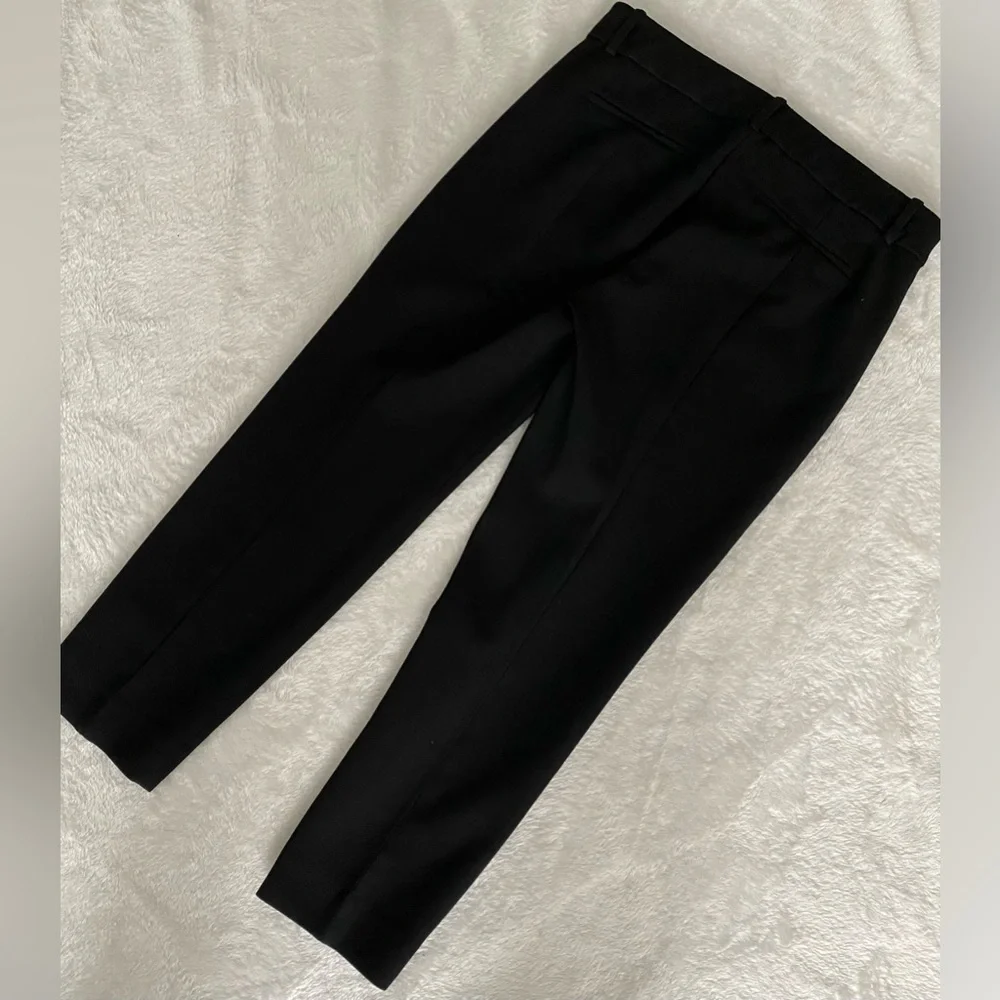 J.Crew Cameron Pant Black Four-Season Stretch Slim Crop Trouser Size 10